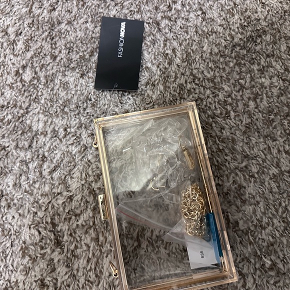 Clear structured clutch purse - Picture 2 of 2